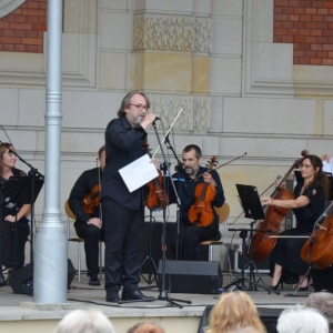 Zdjęcie przedstawia koncert wakacyjny Orkiestry Śląskich Kameralistów