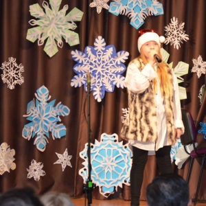 Koncert Noworoczny w GOKu w wykonaniu dzieci biorących udział w zajęciach wokalnych