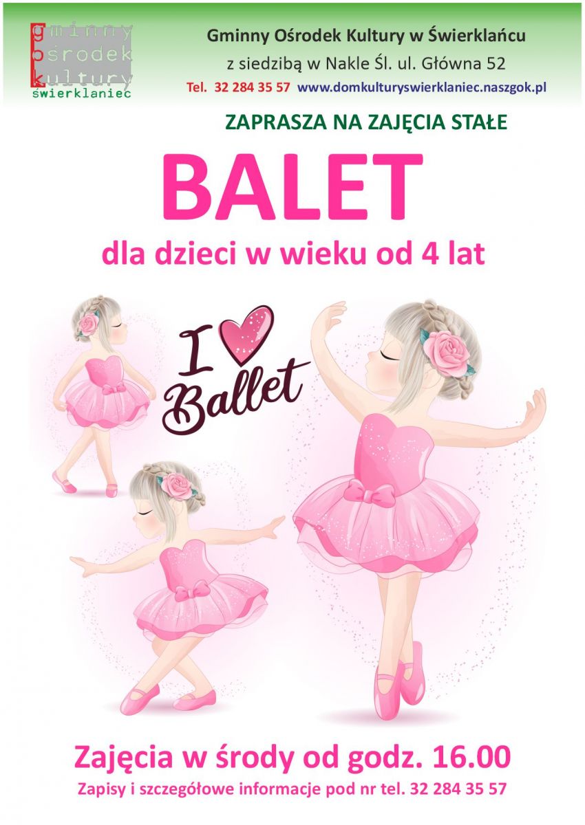 Plakat - Balet - środy 